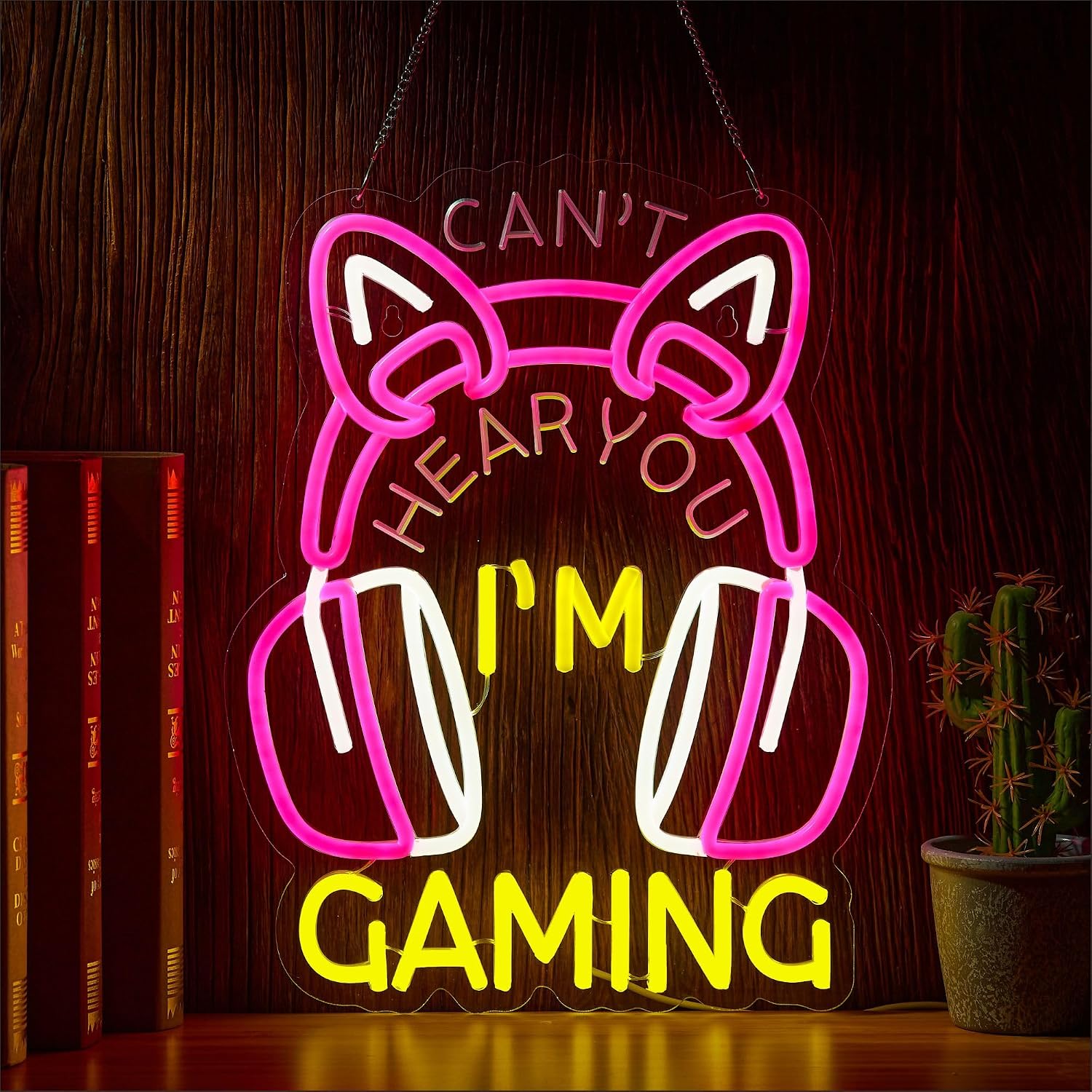 Esports Gaming Cafe - 너를 보라지 못해요, 게임 중이에요 네온사인