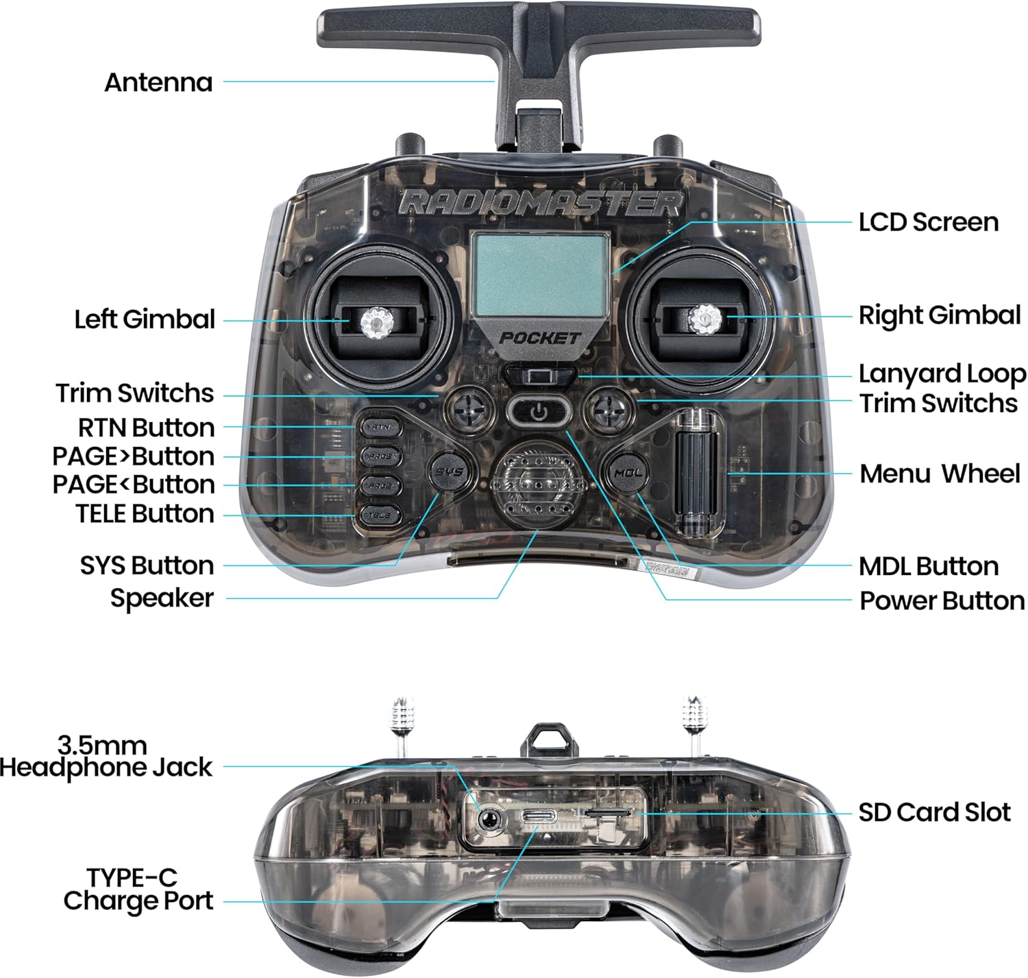 라디오마스터 포켓 P16 2.4G 무선 조종 탈착식 스 - Controller Analog Stick 리뷰 및 가격