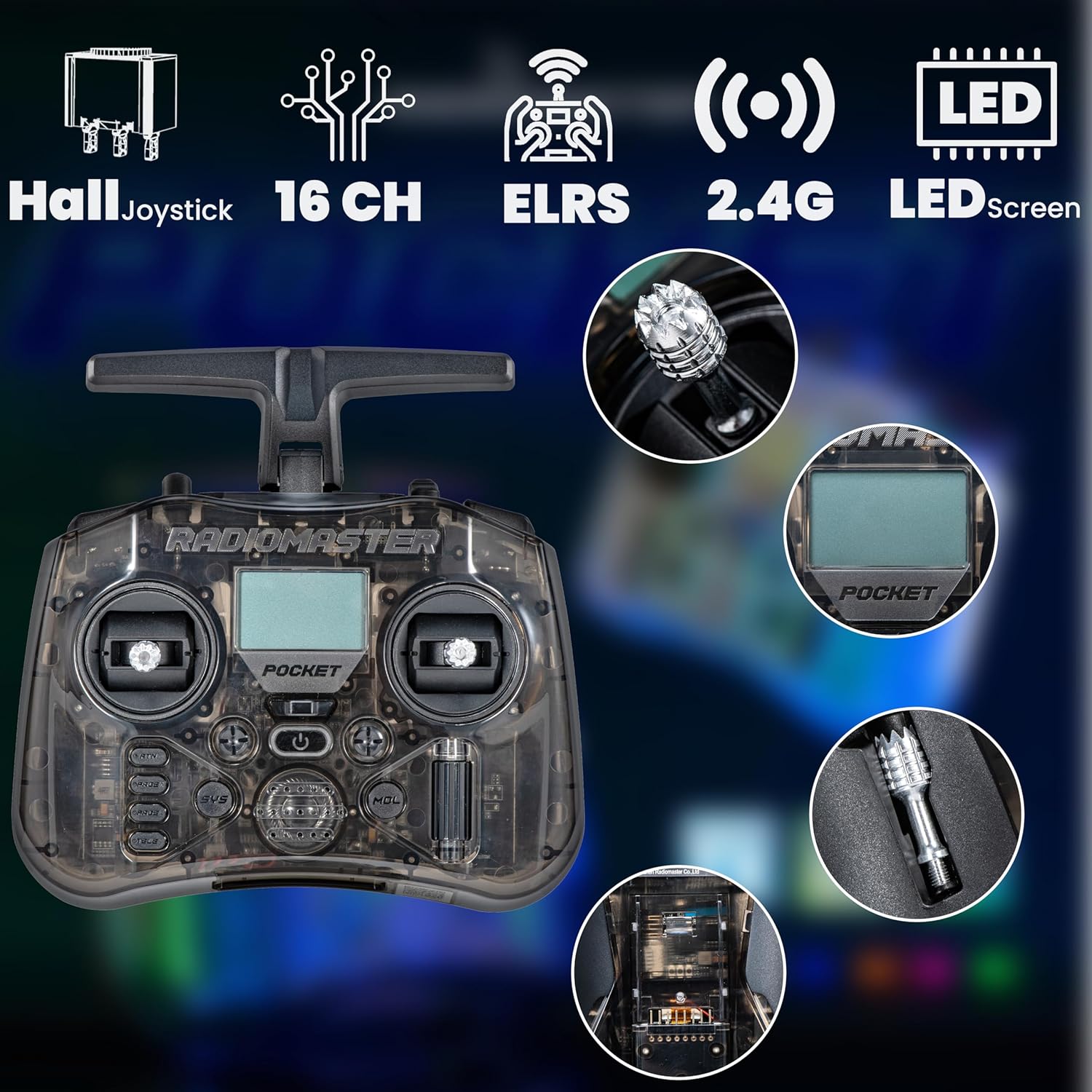 라디오마스터 포켓 P16 2.4G 무선 조종 탈착식 스 - Controller Analog Stick 리뷰 및 가격