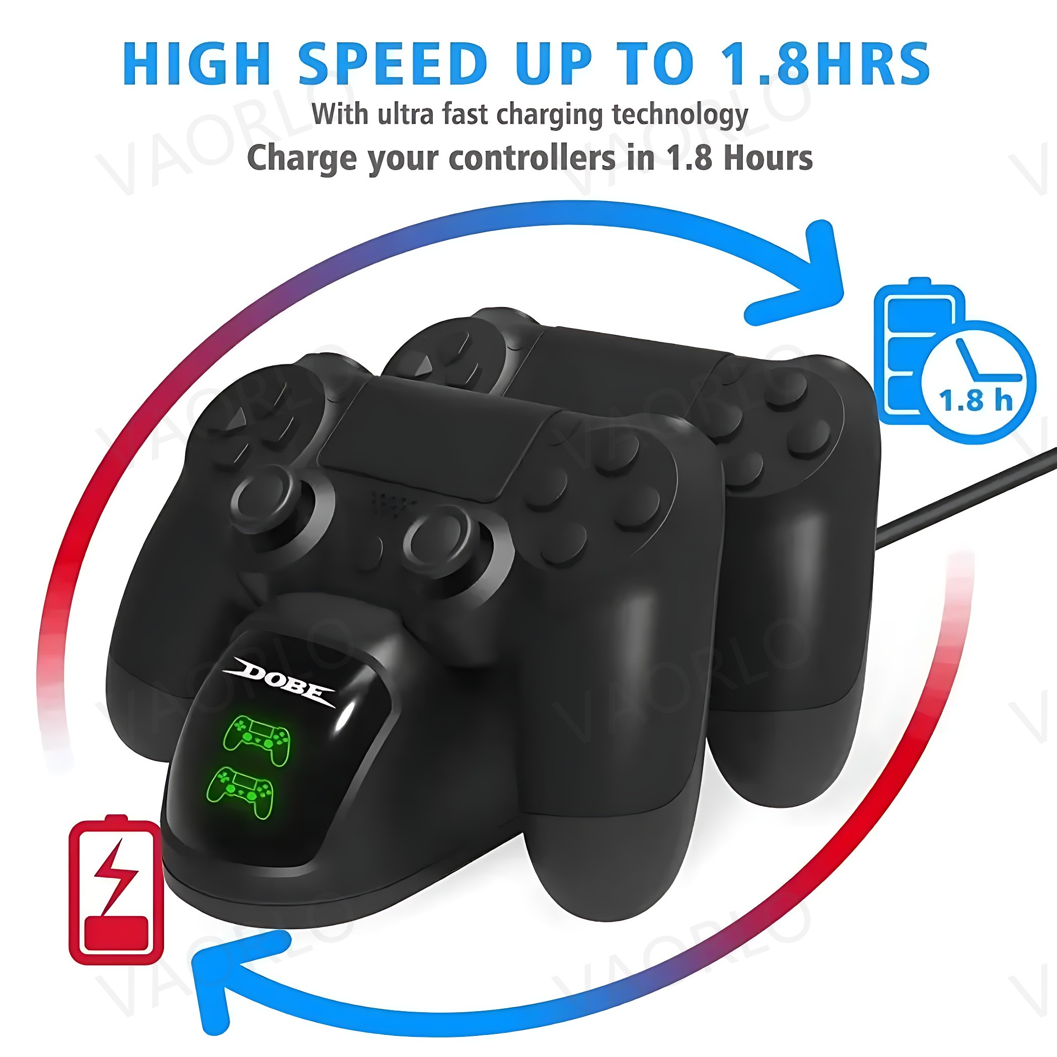 새로운 PS4 충전 스테이션 게임 컨트롤러 용 무선 고 - Controller Charging Stand 리뷰 및 가격