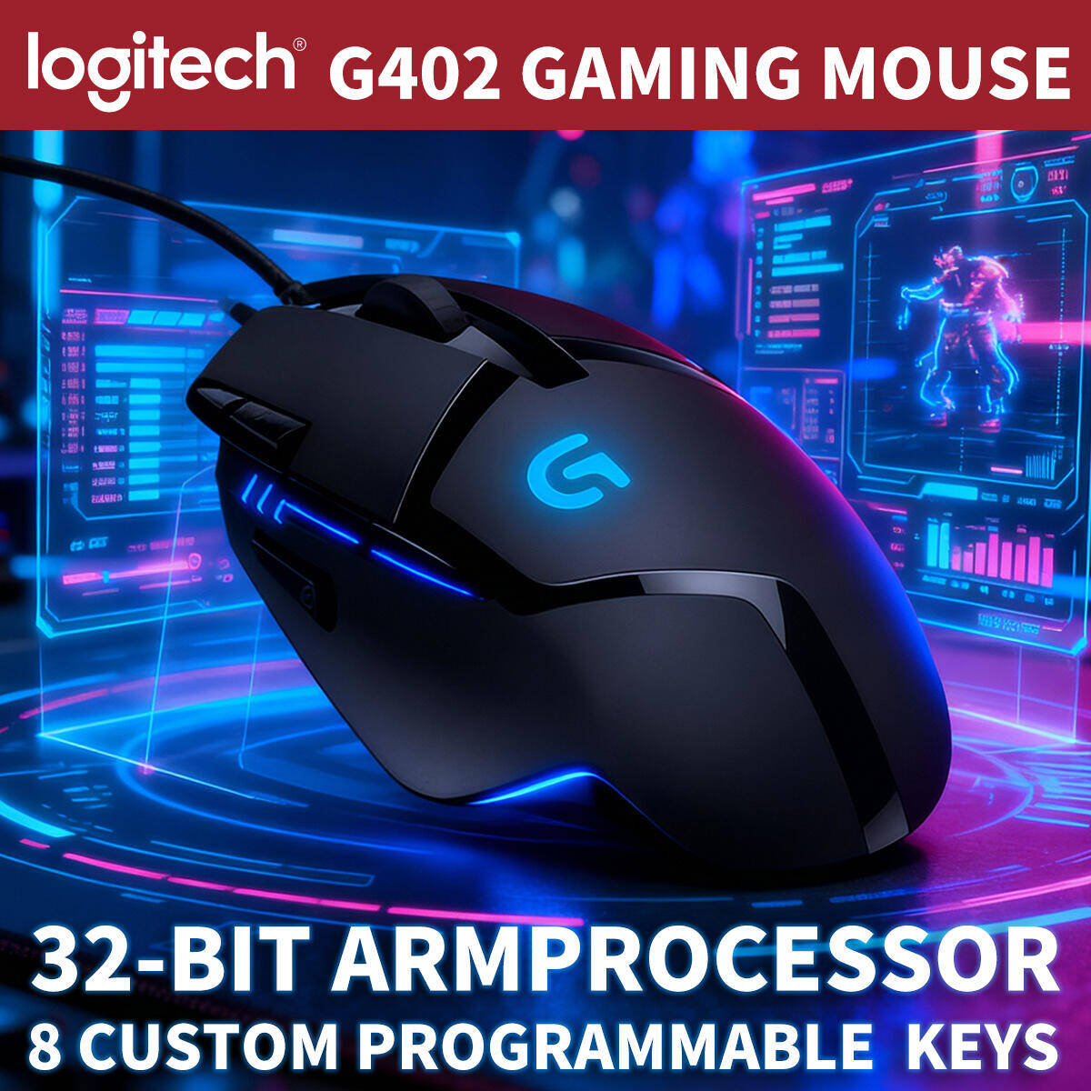 로지텍 G402 하이페리온 퓨리 게이밍 마우스 델타 제 - Esports Gaming Training 리뷰 및 가격